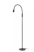 LED Stehlampe Schwarz dimmbar 145 cm 3000 K verstellbar