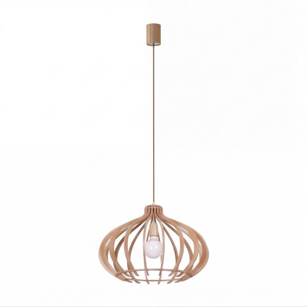 Pendelleuchte Modern in Holz Optik