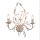 Florale Wandleuchte 2-flmg. Creme/Gold