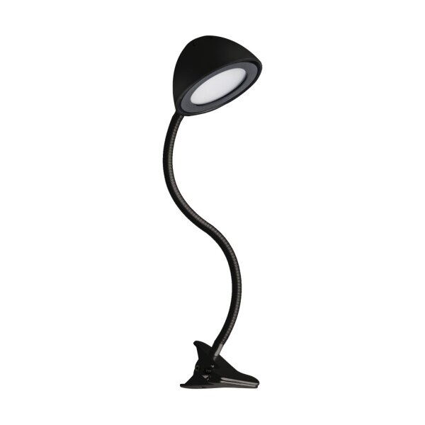 Klemmlampe LED Schwarz 4100 K 248 lm Flexarm 60 cm verstellbar