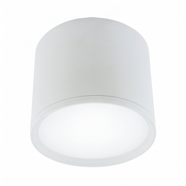 LED Deckenleuchte Weiß D: 12 cm rund H: 9 cm 4100 K 840 lm