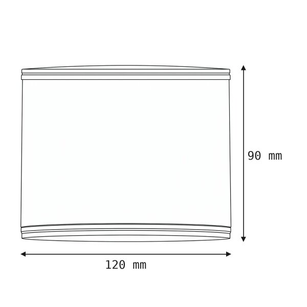 LED Deckenleuchte Weiß D: 12 cm rund H: 9 cm 4100 K 840 lm