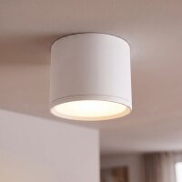 LED Deckenleuchte Weiß D: 12 cm rund H: 9 cm 4100 K...