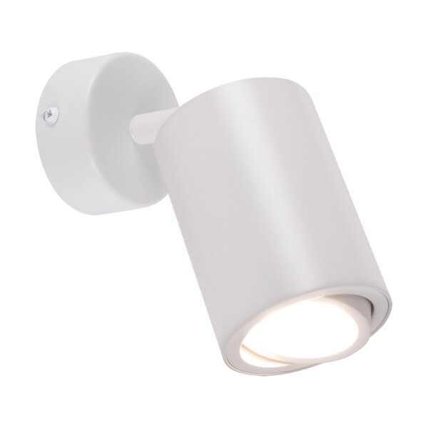 Wandlampe GU10 Weiß schwenkbar Ø 7 cm klein Aluminium ETHAN