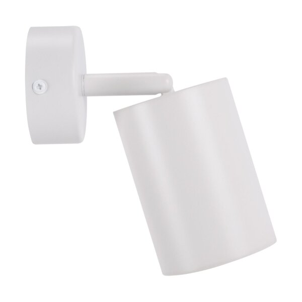 Wandlampe GU10 Weiß schwenkbar Ø 7 cm klein Aluminium ETHAN