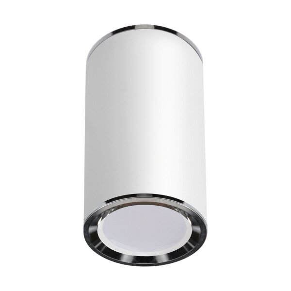 Deckenspot Weiß B: 5,4 cm H: 10,6 cm Aluminium Aufputz GU10