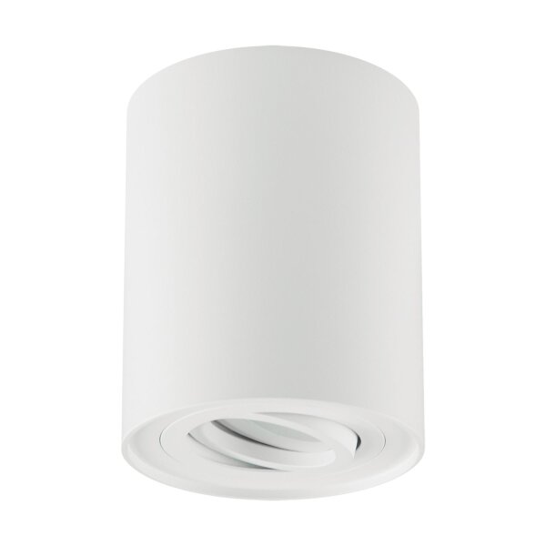 Deckenspot Weiß Ø 9,4 cm H: 12,5 cm schwenkbar GU10 Metall