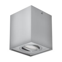Deckenspot Aluminium GU10 schwenkbar B 9,4 cm H: 12,5 cm