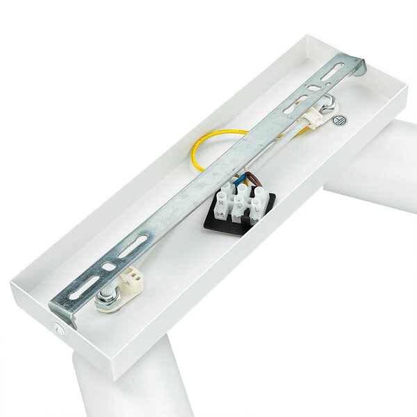 Deckenstrahler Weiß B: 25 cm klein 2-flammig GU10 Metall