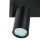 Deckenlampe Schwarz B: 25 cm schwenkbar 4-flammig GU10