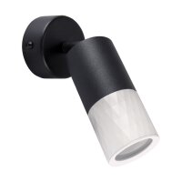 Wandspot klein Ø 7 cm schwenkbar Schwarz...