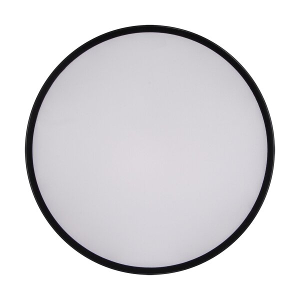 LED Deckenlampe Schwarz Ø 50 cm 4000 K blendarm rund