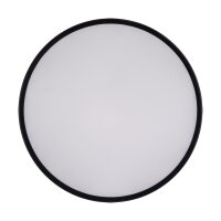 LED Deckenlampe Schwarz Ø 50 cm 4000 K blendarm rund