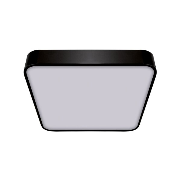 LED Deckenleuchte Schwarz B: 40cm H: 5,5cm 4000 K 1770 lm