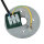 Außenleuchte Schwarz IP54 GU10 Ø 8 cm Aluminium Glas