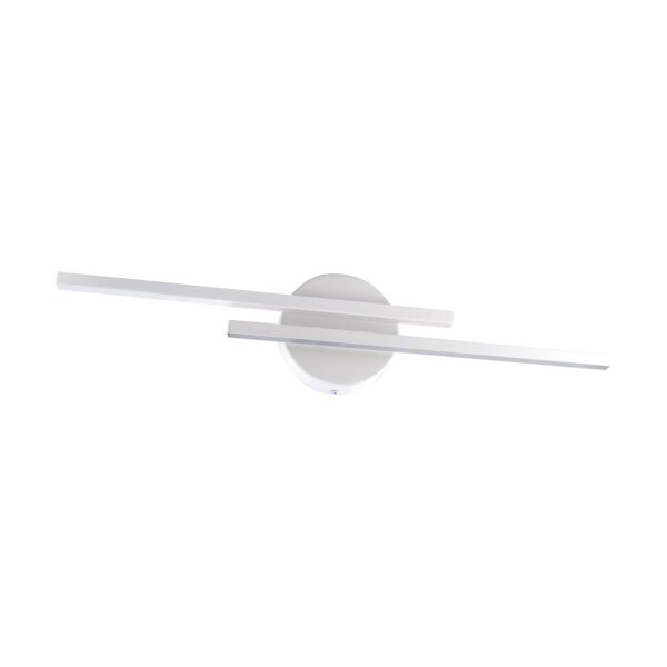 LED Wandleuchte Weiß IP44 4100 K neutralweiß B: 55 cm Metall
