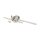 LED Wandleuchte Weiß IP44 4100 K neutralweiß B: 55 cm Metall