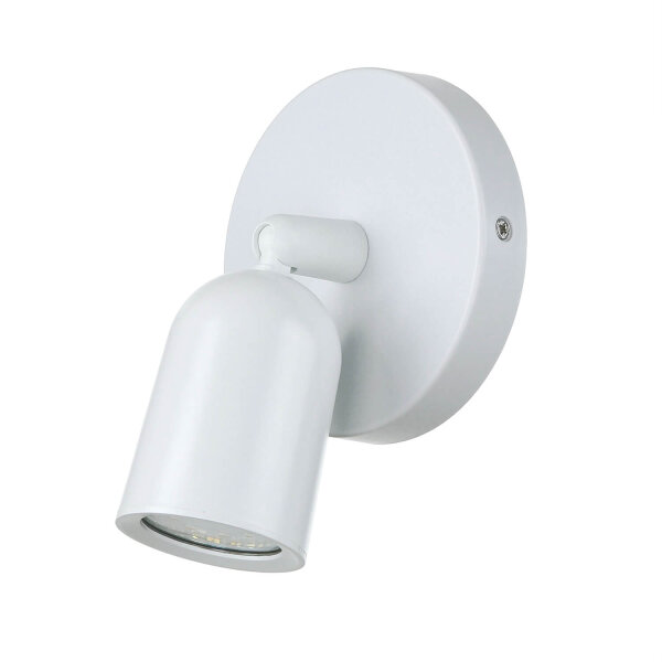 Wandleuchte Spot Weiß Ø 12 cm klein schwenkbar 1-flammig GU10