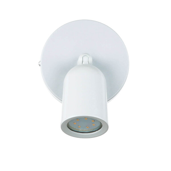 Wandleuchte Spot Weiß Ø 12 cm klein schwenkbar 1-flammig GU10