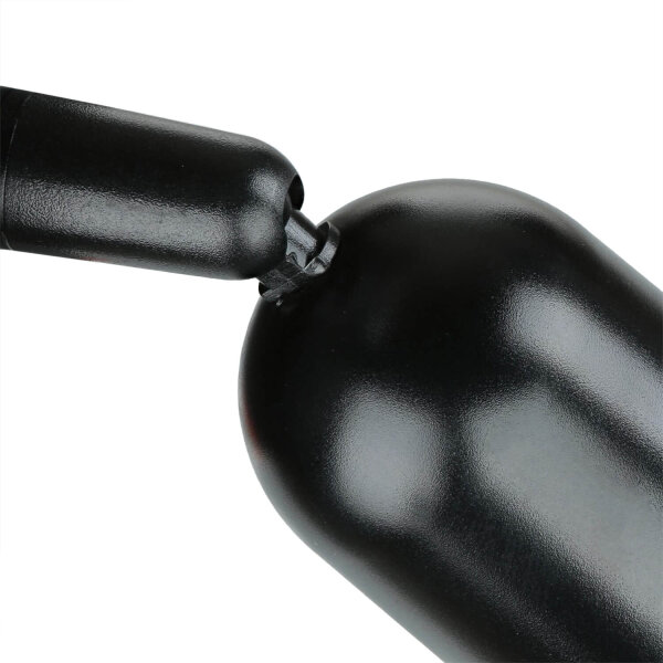 Wandspot Schwarz Ø 12 cm klein schwenkbar 1-flammig GU10