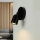 Wandspot Schwarz Ø 12 cm klein schwenkbar 1-flammig GU10