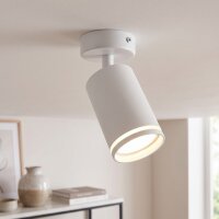Wandspot Weiß B: 6 cm klein schwenkbar 1-flammig GU10
