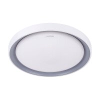 LED Deckenleuchte rund IP44 Silber Weiß Ø 51...