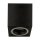 Deckenlampe Schwarz GU10 B: 8 cm H: 10 cm klein eckig Aluminium