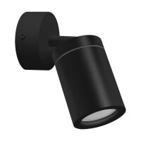 Wandspot IP44 Ø 7 cm klein schwenkbar Metall Glas...