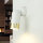 Wandlampe Weiß Gold Ø 7 cm klein schwenkbar GU10 Metall