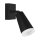 Wandspot Schwarz B: 7,5 cm klein schwenkbar GU10 TAYLOR