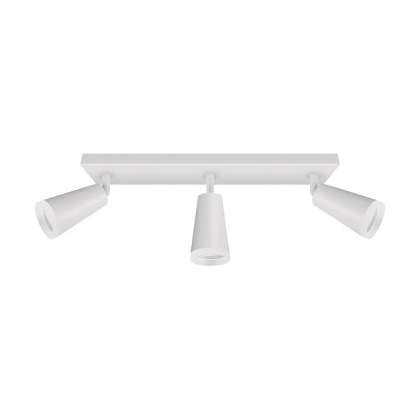 Deckenspot 3-flammig GU10 Weiß B: 39,5 cm länglich schwenkbar