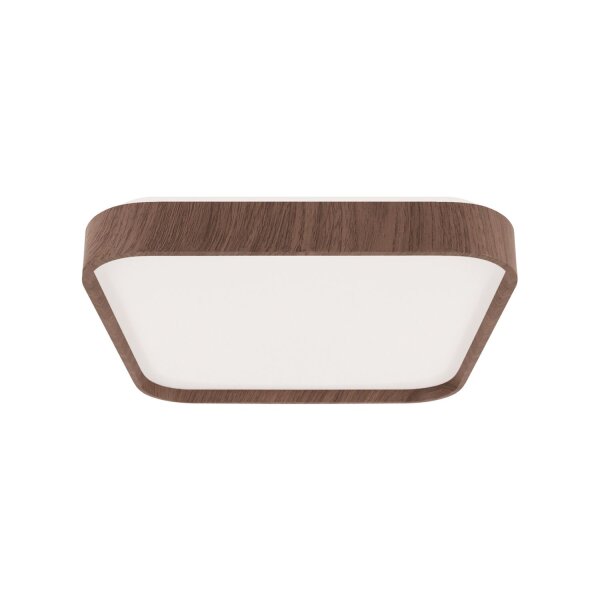 LED Deckenlampe IP44 4100 K B: 33 cm Holz-Optik Weiß MAX