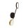 LED Wandleuchte Metall H: 52,5 cm Schwarz Gold 4200 K 2-flammig