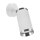 Wandleuchte schwenkbar &Oslash; 6 cm klein GU10 Wei&szlig; Chrom