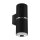 Wandleuchte Up Down Schwarz Chrom H: 15 cm B: 5,5 cm
