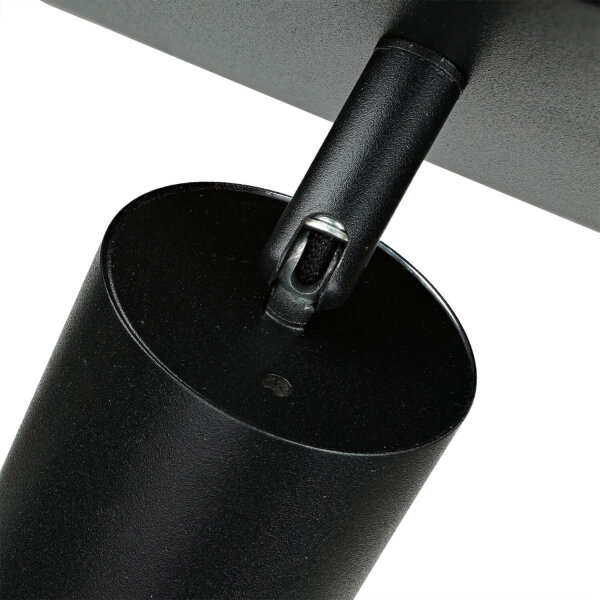 Deckenleuchte 2-flammig B: 25 cm klein GU10 Schwarz Gold