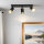 Deckenlampe 3-flammig B: 39,5 cm schwenkbar GU10 Schwarz Gold