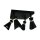 Deckenspot Metall B: 25 cm schwenkbar E14 in Schwarz Gold