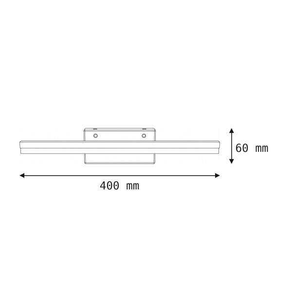 LED Wandlampe Bad IP44 Weiß B: 40 cm neutralweiß 4000 K