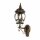 Außen Wandlampe Rustikal E27 H: 54 cm in Kupfer Antik