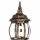 Außen Wandlampe Rustikal E27 H: 54 cm in Kupfer Antik