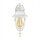 Außenlampe E27 IP44 H: 34,5 cm in Weiß Gold Rustikal