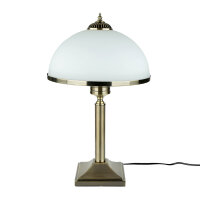 Tischleuchte MARLOW 50cm in Messing antik Jugendstil