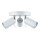 Deckenlampe 3-flammig Weiß Ø 20 cm Metall verstellbar