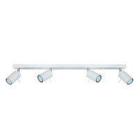 Deckenstrahler Metall 4-flammig 80 cm länglich GU10...