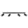 Deckenstrahler 4-flammig GU10 80 cm lang Schwarz Metall