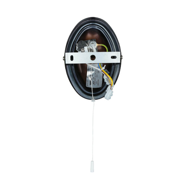 Wandlampe mit Schalter H: 24,5 cm in Messing antik E27