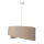 Hängelampe rund Beige Gold Ø50cm Esstisch Stoff