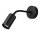 Wand Leselampe mit Schalter Schwarz verstellbar vielseitig